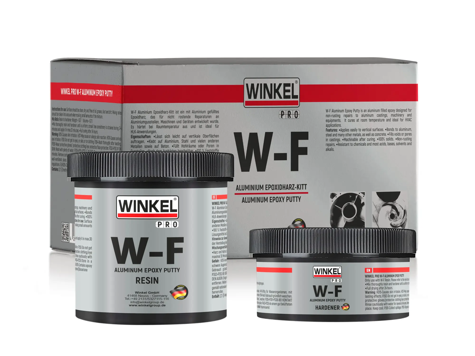 W-F Aluminum Epoxy Repair Putty - 20055 image 1